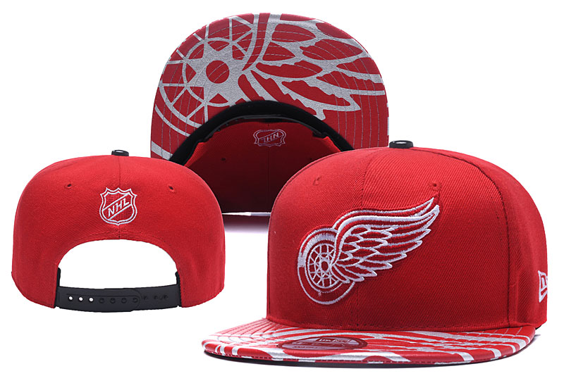 Detroit Red Wings Stitched Snapback Hats 001